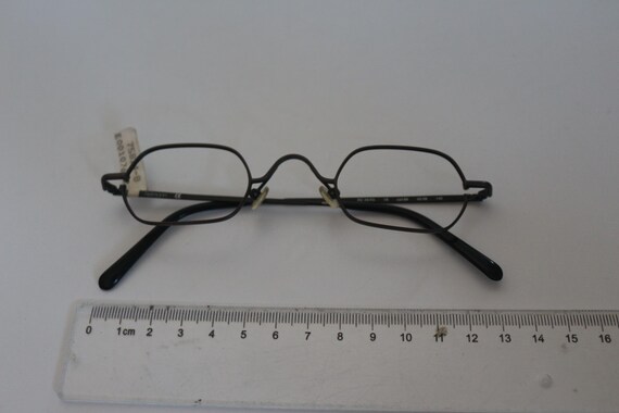 Fielmann Vintage Rectangular Eyeglasses, Black Me… - image 14