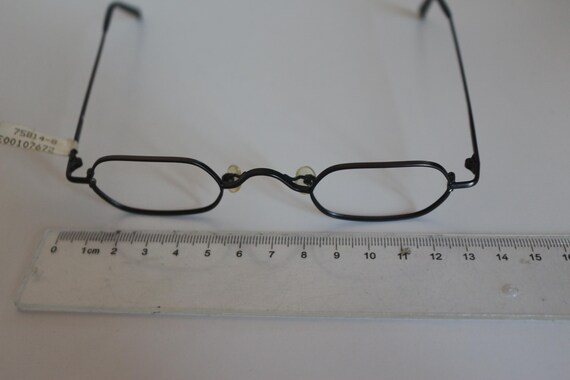 Fielmann Vintage Rectangular Eyeglasses, Black Me… - image 10