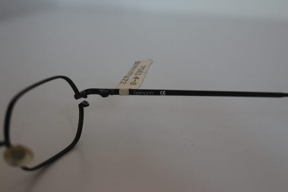 Fielmann Vintage Rectangular Eyeglasses, Black Me… - image 8