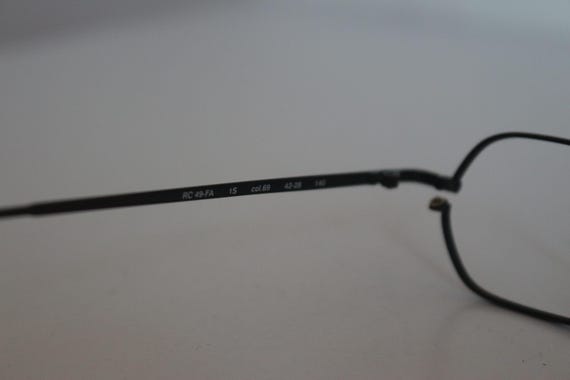 Fielmann Vintage Rectangular Eyeglasses, Black Me… - image 4