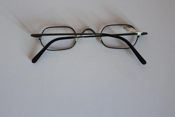 Fielmann Vintage Rectangular Eyeglasses, Black Me… - image 3