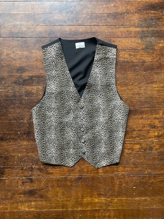 90s Leopard print Vest - image 2