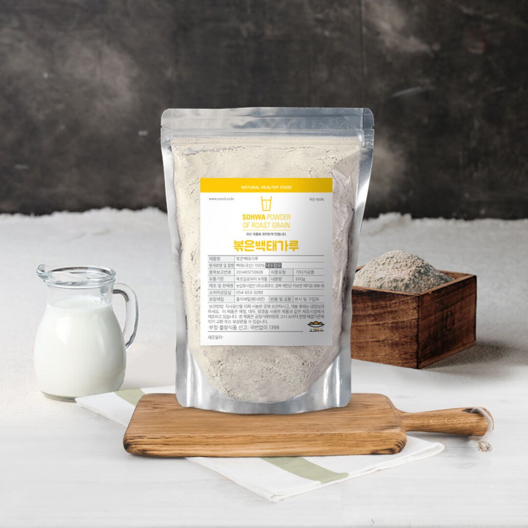 SOHWA Korean Roasted Soybean Powder Flour 500g / 1.1 Pound for Injeolmi