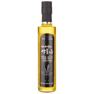 Korean Premium Traditional 100% Raw Perilla Seed Oil 6.1oz 10.1oz - Cold Pressed Pure Oil Korean Perilla Seeds 생들기름