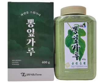 Korean 100% Natural Mulberry Leaves Flour Powder 400g / 0.88Lb Herb Super Food Supplement - Herbs Korea