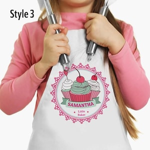 Custom Kids Apron with Name | Personalized Baking Apron for Little Chefs | Gift for Aspiring Cooks Girls & Boys Personalized Apron