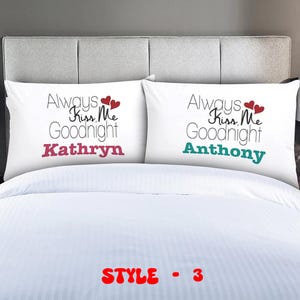 Personalisierte Paare Mr.&Mrs. Kissenbezug Set Benutzerdefinierte His/Hers Kissenbezüge mit lustigen romantischen Designs Hochzeit/Jubiläum Geschenk-Made in den USA