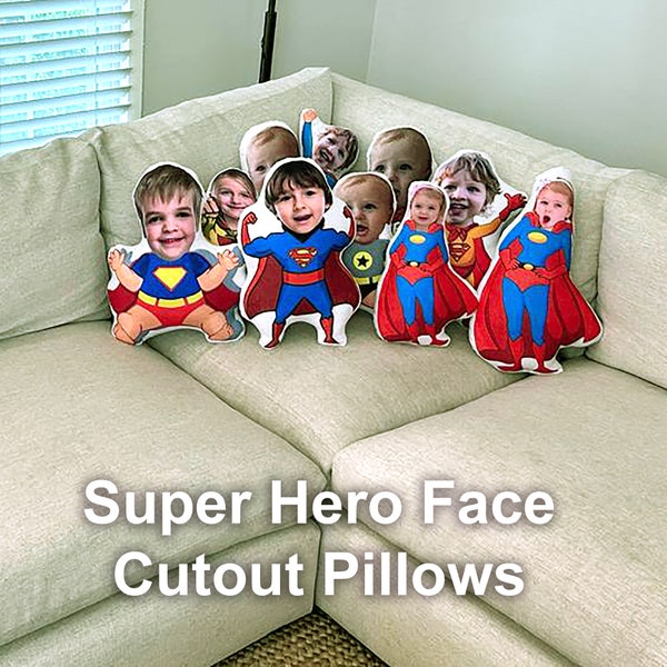 Libérez le super-héros qui sommeille en vous, avec un oreiller 3D personnalisé qui met votre visage en valeur ! Mon oreiller pour le visage – Votre alter ego ultime !