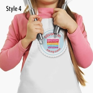 Custom Kids Apron with Name | Personalized Baking Apron for Little Chefs | Gift for Aspiring Cooks Girls & Boys Personalized Apron