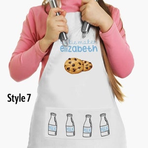 Custom Kids Apron with Name | Personalized Baking Apron for Little Chefs | Gift for Aspiring Cooks Girls & Boys Personalized Apron
