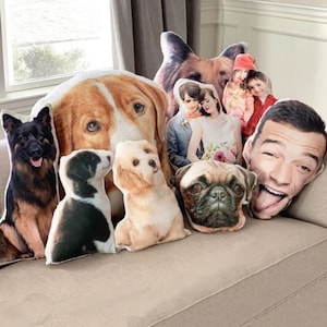 Flash Sale Personalized 3D Throw Face Pillow Customized Soft Face Pillow For Kids, Pets, Adults Face Pillow Customized Face image 2