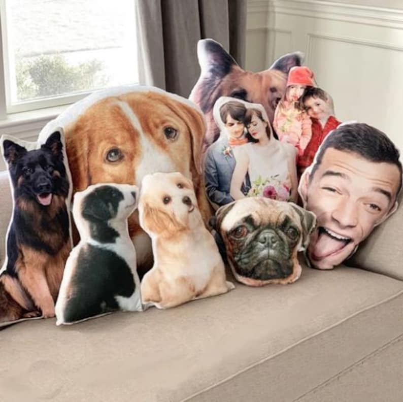 Flash Sale Personalized 3D Throw Face Pillow Customized Soft Face Pillow For Kids, Pets, Adults Face Pillow Customized Face image 2