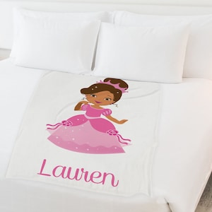 Personalized Princess Blanket | 30&quot; x 40&quot; | 50&quot; x 60&quot;
