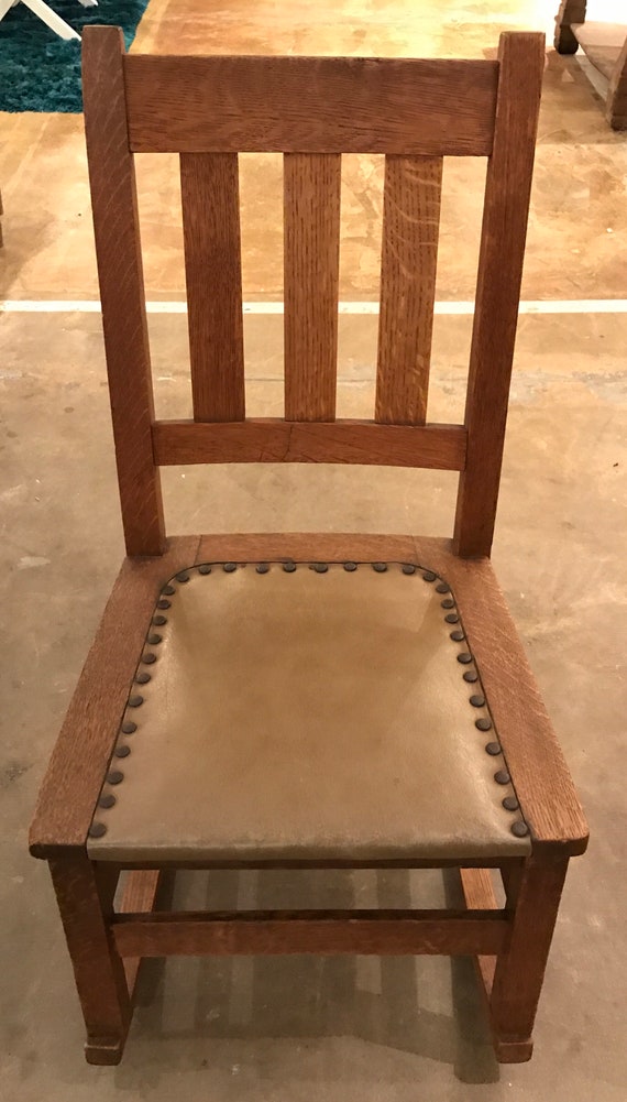 childs oak rocking chair