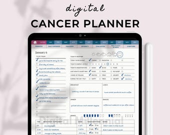 Digital Cancer Patient Journal, Includes Daily Health Planner, Symptoms Tracker, Treatment Log, Wound Assessment, Side Effects And More