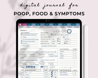 Digital Digestion Journal: Food, Symptoms, and Bowel Tracker (PDF)