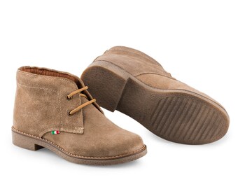 leather desert boots womens