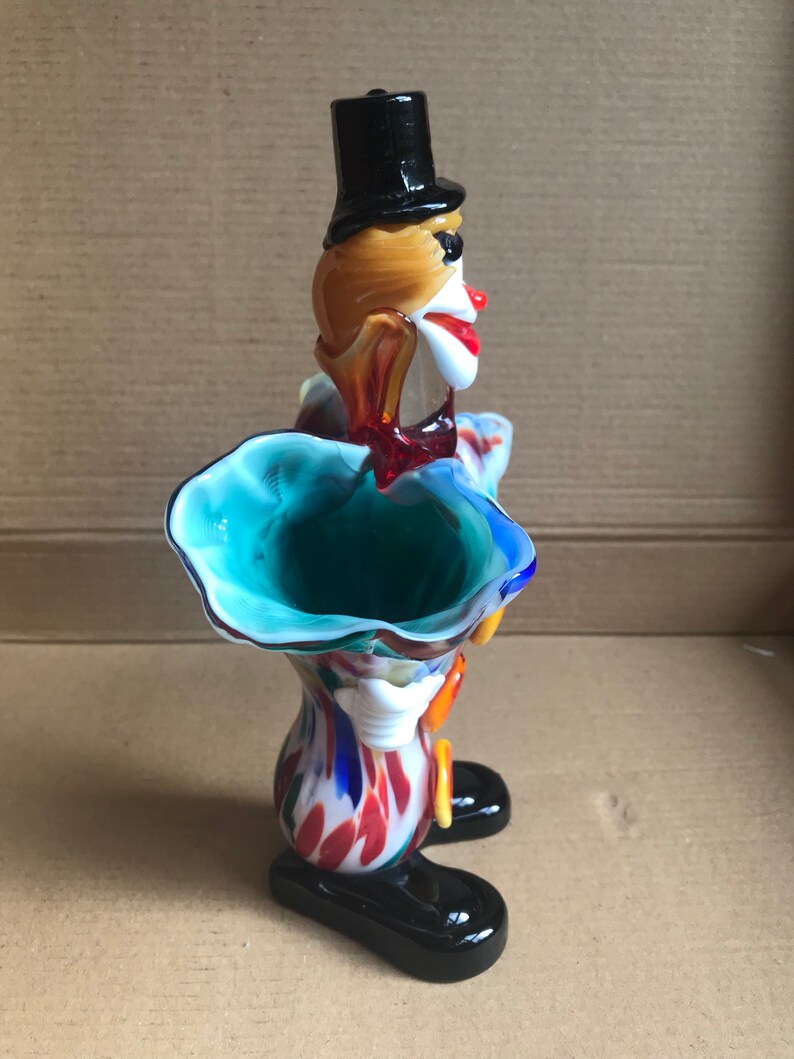RARE VINTAGE 1970's murano glass clown vase Etsy