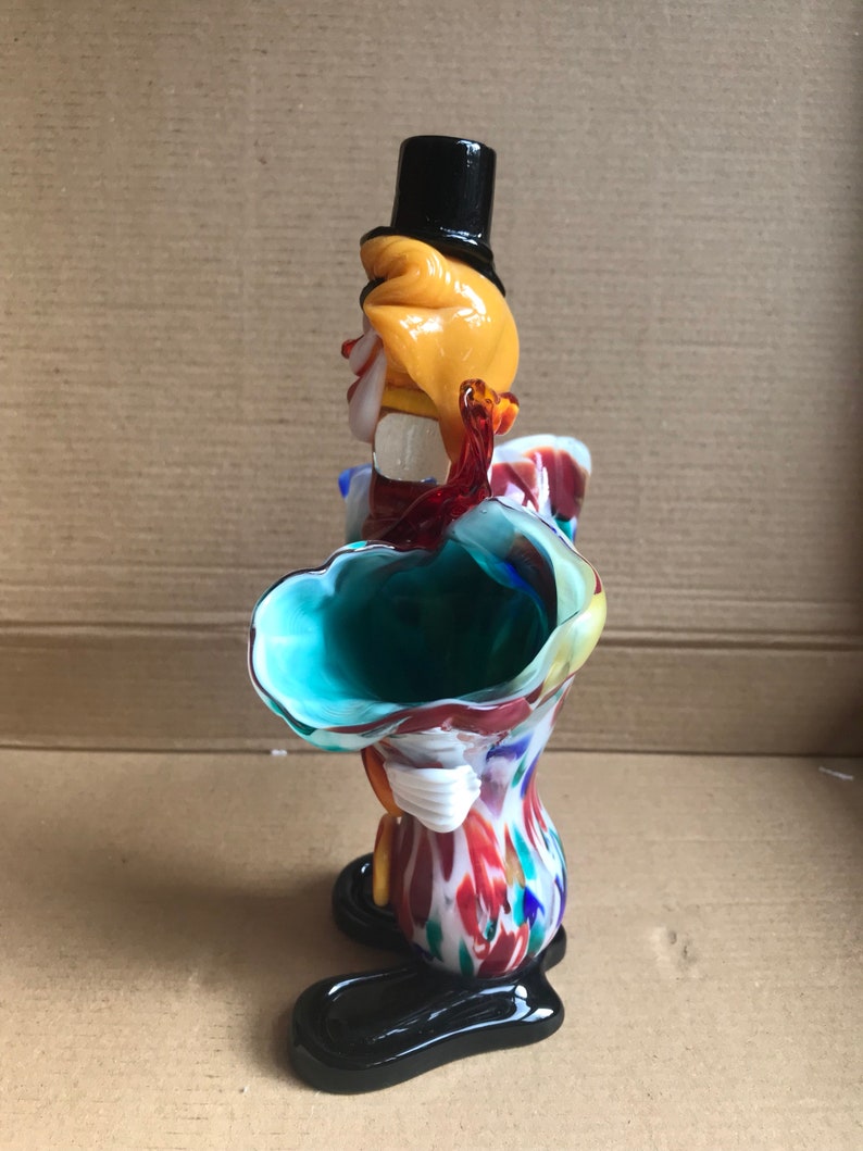 RARE VINTAGE 1970's murano glass clown vase Etsy