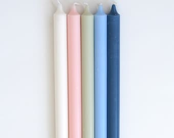 6 x EASTER CANDLES Australian Made Round Dinner Candles 22mm x 400mm Candles, Lambatha Easter Candles