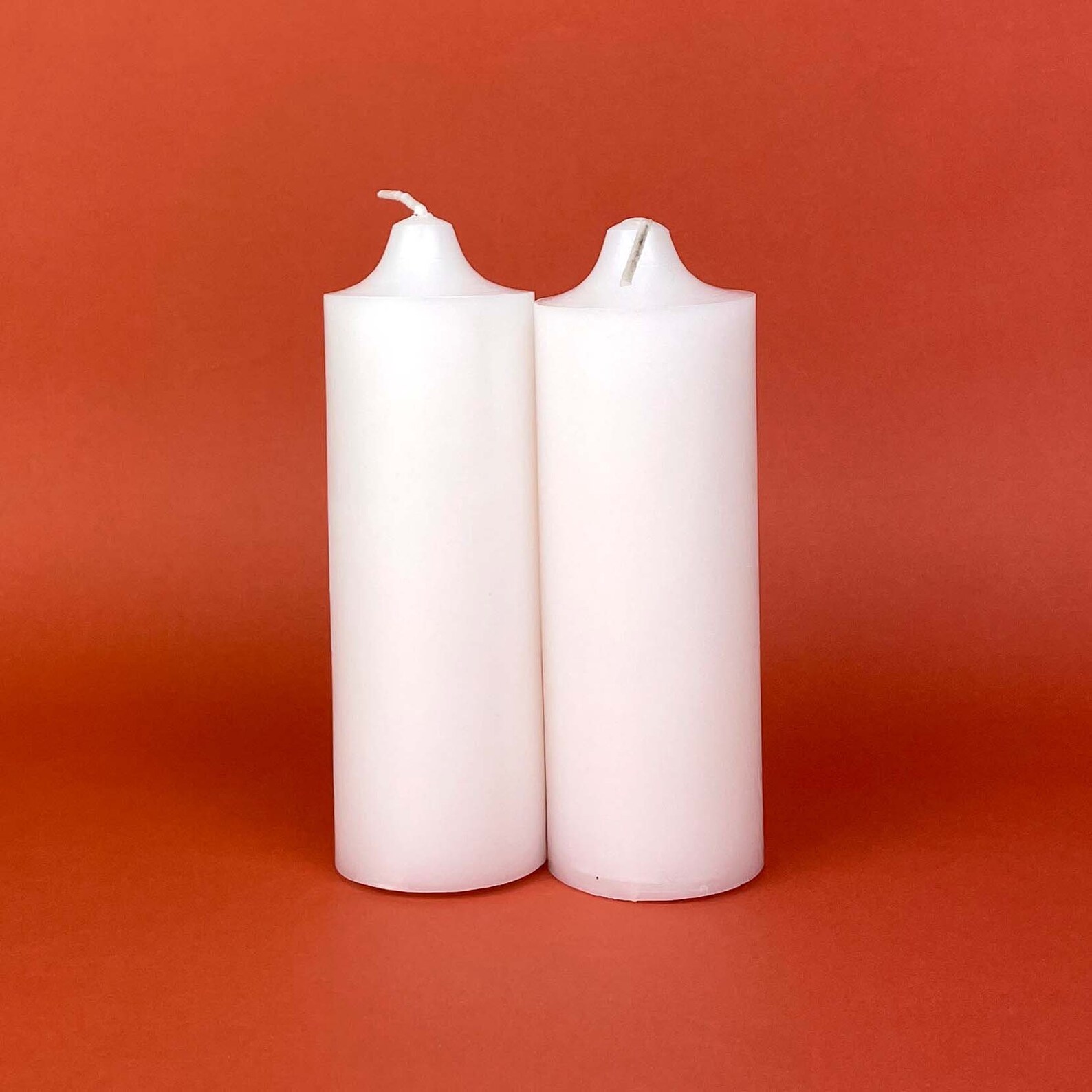 48 X White Unscented Pillar Candles 5x15cm Restaurant Home Etsy