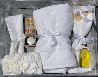 Orthodox Personalised Baptism Package, Orthodox Christening Package, Orthodox Acrylic Box Personlised