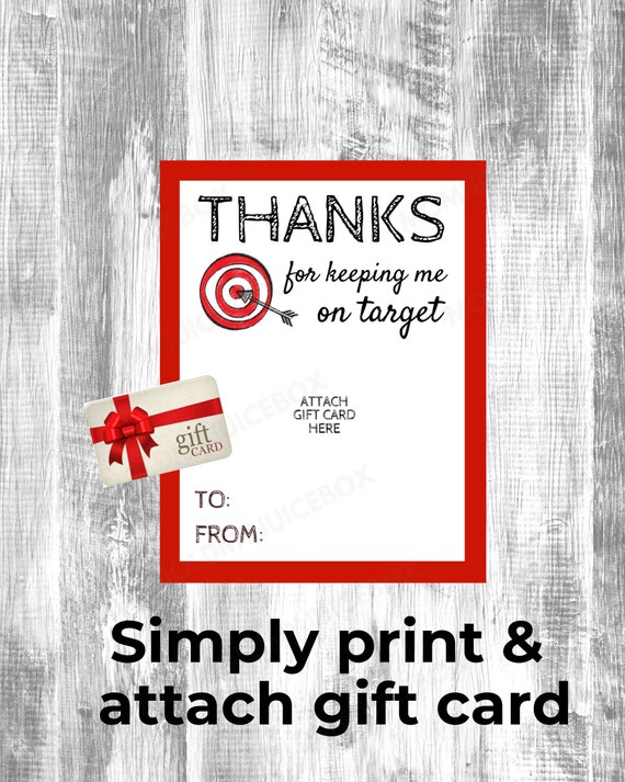 gift card for preschool teacher