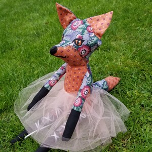 Fox Doll Fox Ballerina Fox Toy Fox Nursery Decor Girl Nursery Decor Fox ...