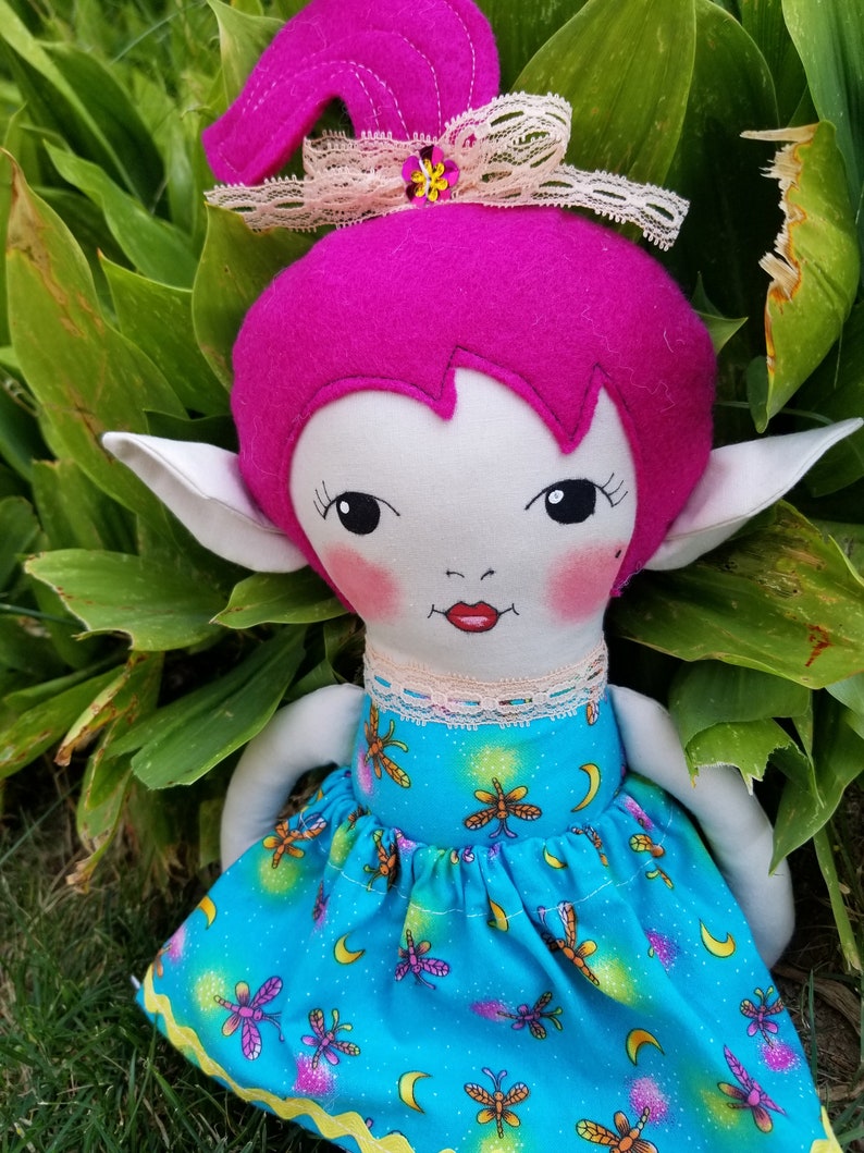 Elf Doll Elf Girl Doll Elves Rag Doll Nursery Decor - Etsy