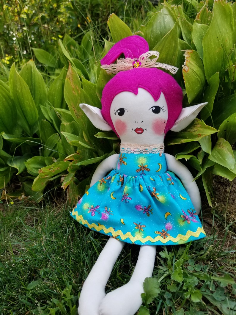 Elf Doll Elf Girl Doll Elves Rag Doll Nursery Decor - Etsy