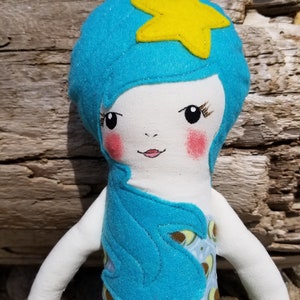 Mermaid Doll, OOAK Doll, handmade doll, girl gift,
