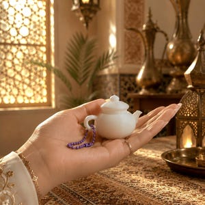 Tea Pot Fidget Clicker for Tea Lovers | Arab Inspired Desk Toy | Sensory Clicker | Anxiety Stress Relief | Cute Gift