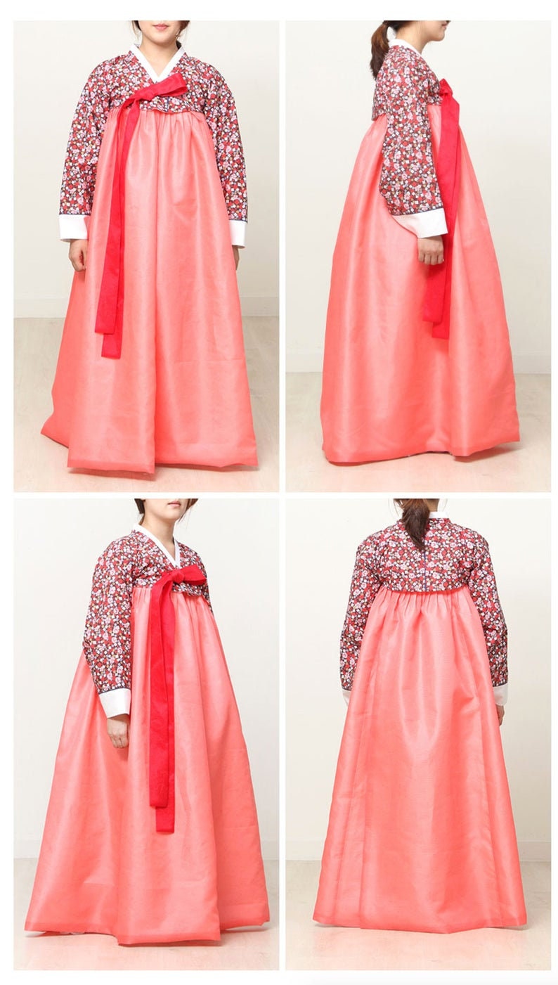 Korean Traditional Women HANBOK Pattern Sheet Etsy