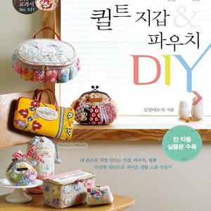 Torebka z pikowanego materiału DIY - Koreańska książka o patchworku