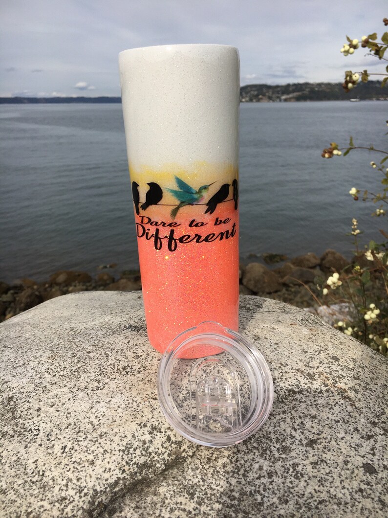 Customized Hogg tumbler cup personalizedglitter ombré Etsy