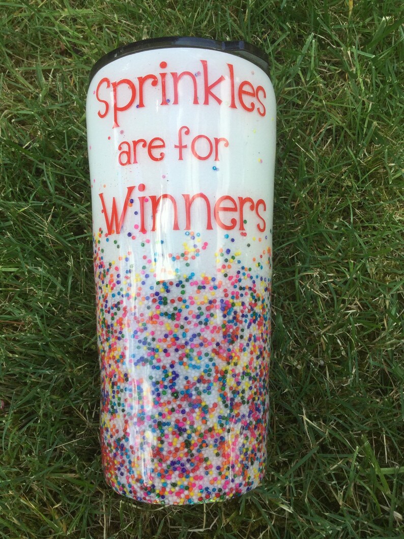 Sprinkles are for winners tumbler Etsy