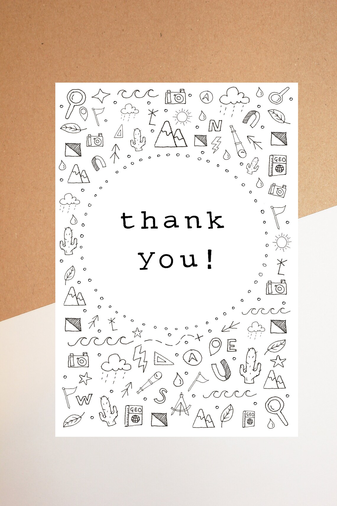 Personalisable Geography Teacher/Tutor/ thank you Etsy
