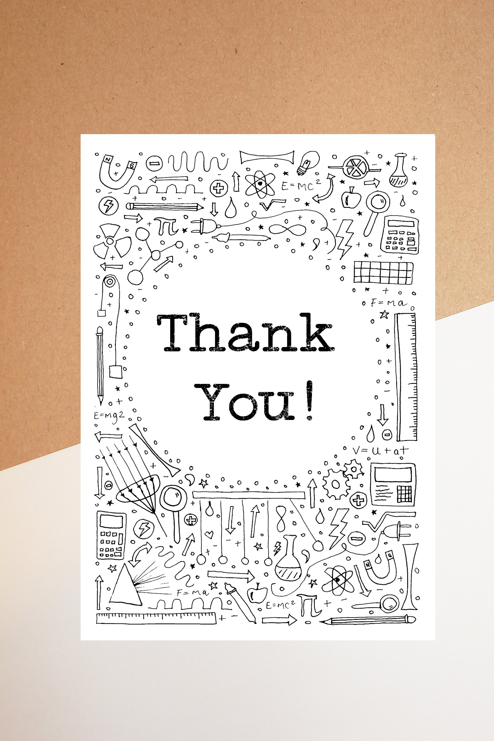 Personalisable Physics Science Teacher Thank You - Etsy
