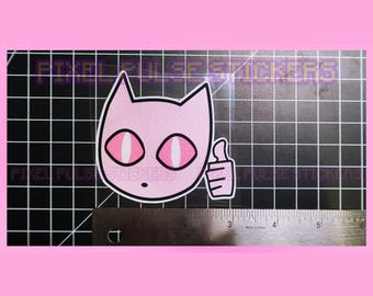 JOJO Killer Queen-klistermärken Vattentäta vinylblanka dekaler | För bil, skrivbord, dagbok, laptop, vattenflaska Söta anime-gamervibbar JJBA Chibi