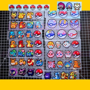 Pegatinas de Pokémon, vinilo impermeable brillante, Pikachu, Jigglypuff, Charmander, Gengar, Bulbasaur, Eevee, Vaporeon, Togepi, Anime