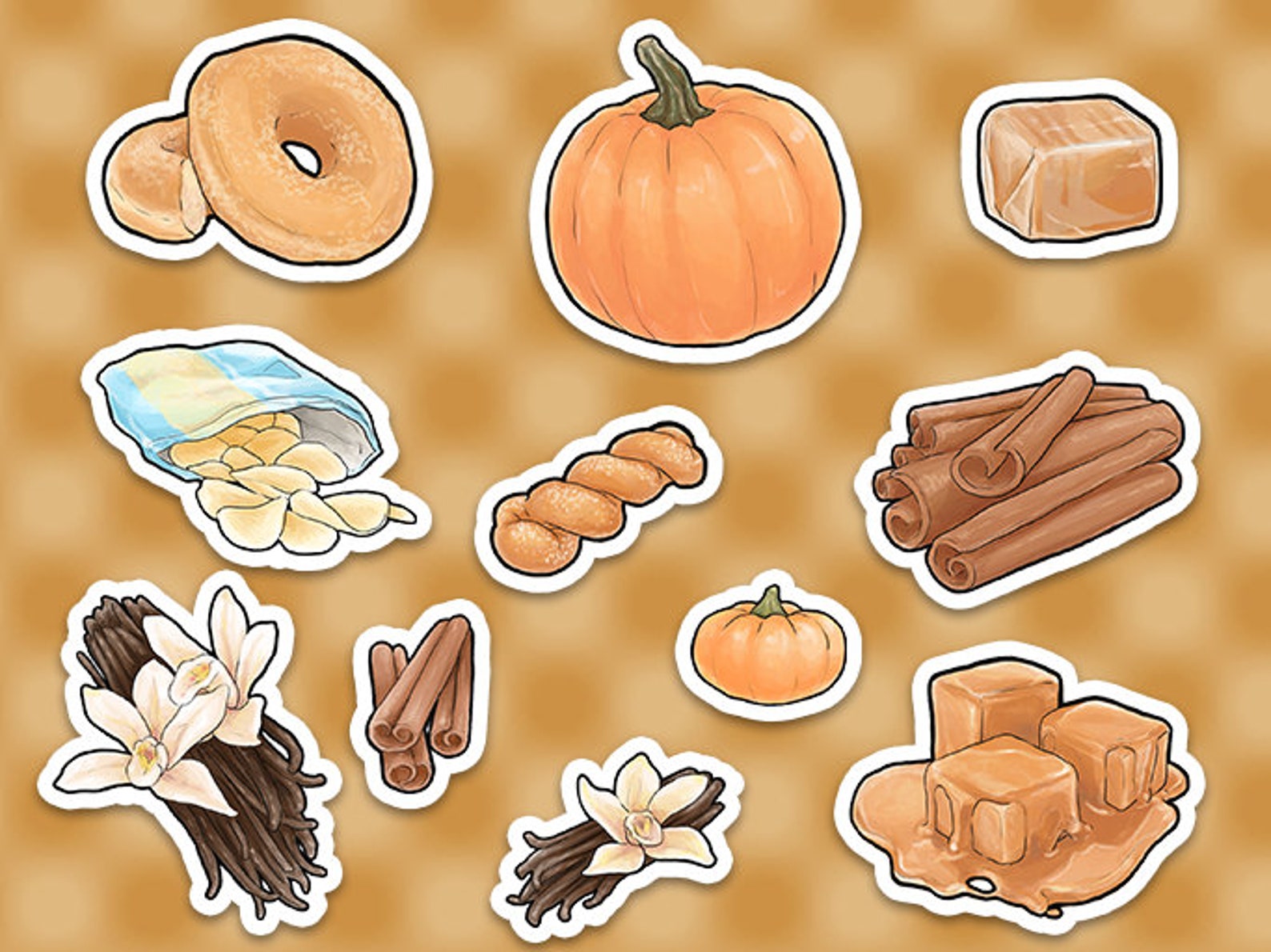 Food Themed Stickers 2 920 pieces Waterprooof Glossy Etsy