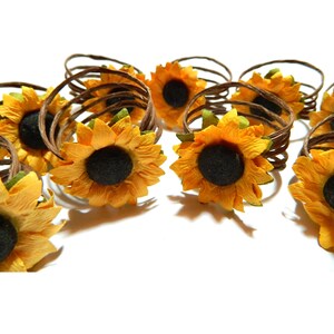 Porta tovaglioli a forma di girasole, bomboniera per matrimonio, decorazione per baby shower, decorazione rustica romantica per la cena, tavolo per feste, stile vintage per la sposa