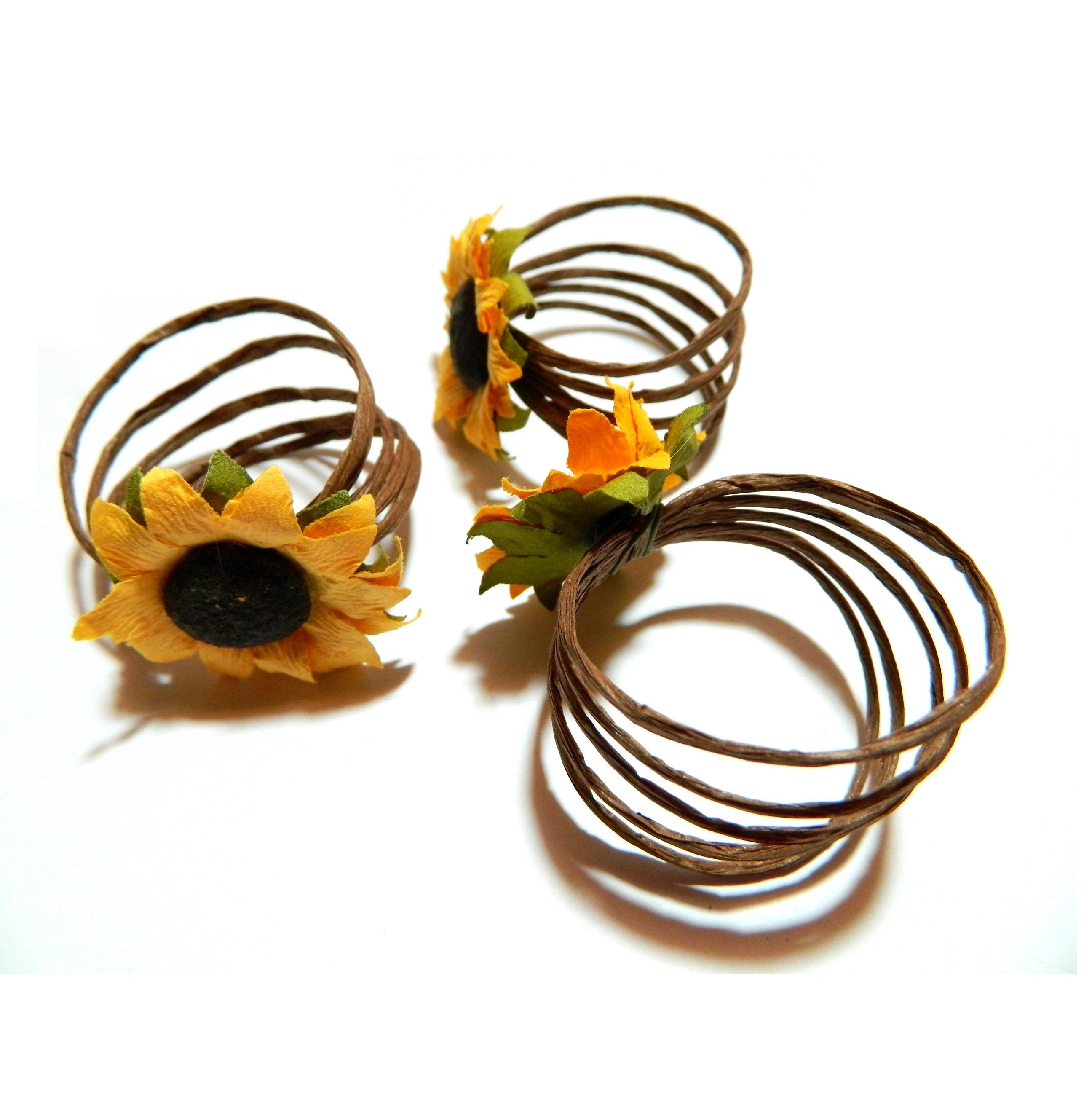 Napkin Ring Set, Sun Tiles Home