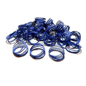 Anelli per tovaglioli blu, Porta tovaglioli semplici per matrimonio d'oro, set, Decorazioni per baby shower in argento, rustiche e romantiche, bomboniere per la tavola delle feste