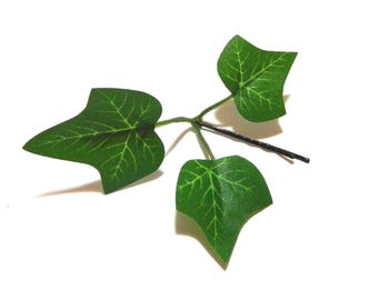 1 Ivy Leaf Bobby Pin: Woodland Wedding Hair Fascinator