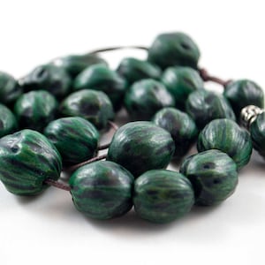 Aromatic Komboloi, Green Scented Nutmeg Worry Beads