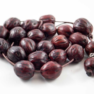 Aromatic Komboloi, Red Scented Nutmeg Worry Beads