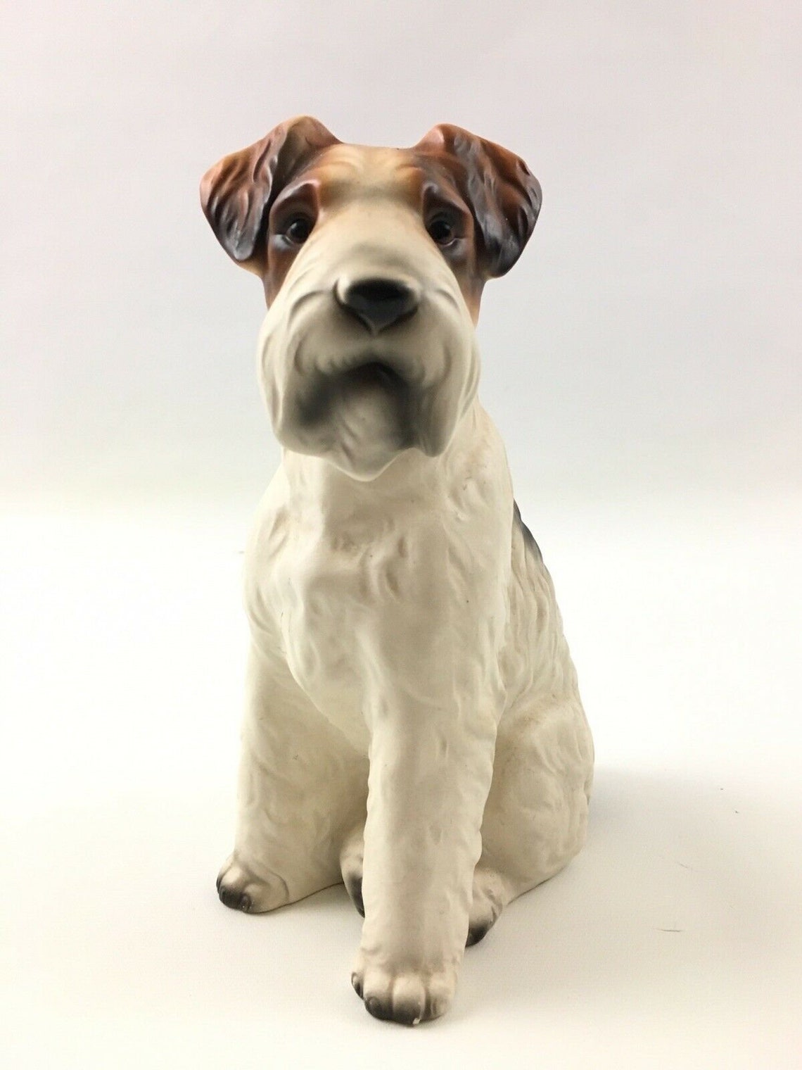 Wire Fox Terrier Dog Figurine 9 Inch Tall Porcelain Made in Etsy