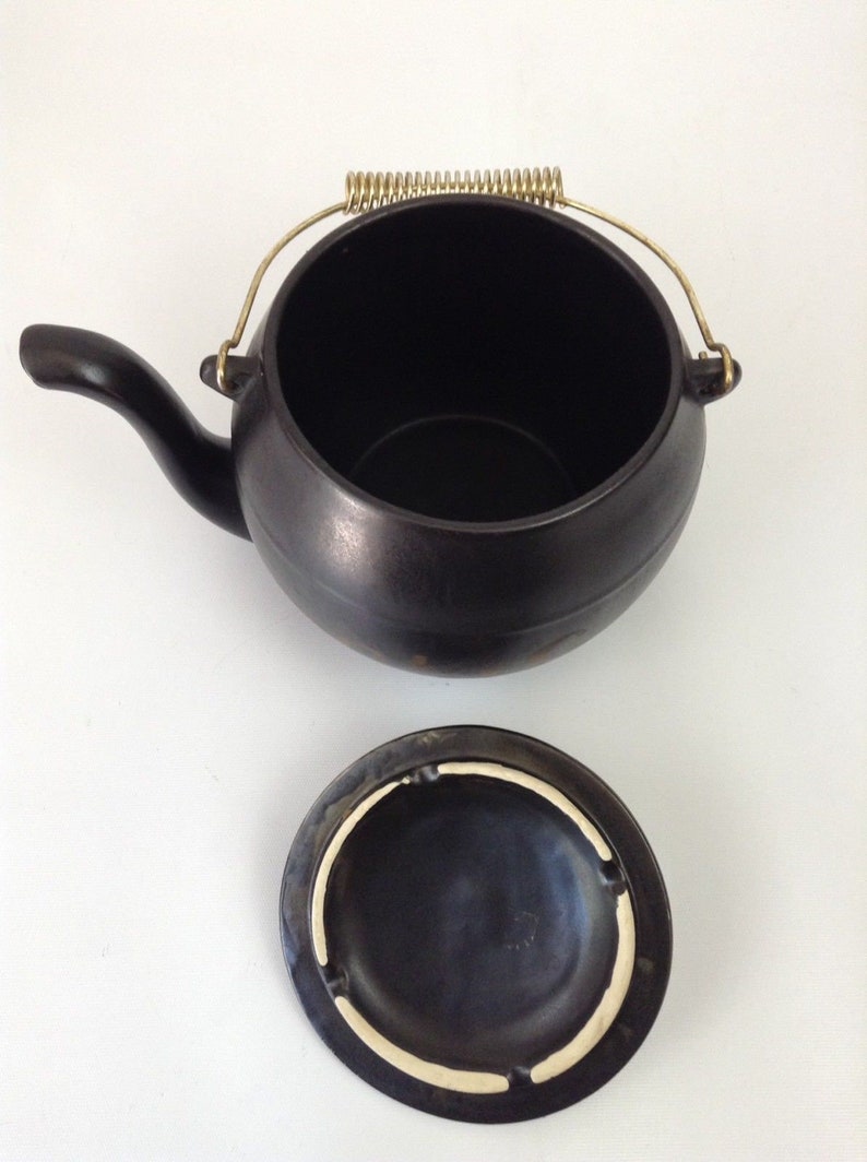 Vintage Mccoy Kookie Kettle Black Tea Pot Cookie Jar USA With Etsy