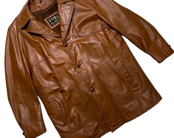 Vintage Brown Leather Jacket the 